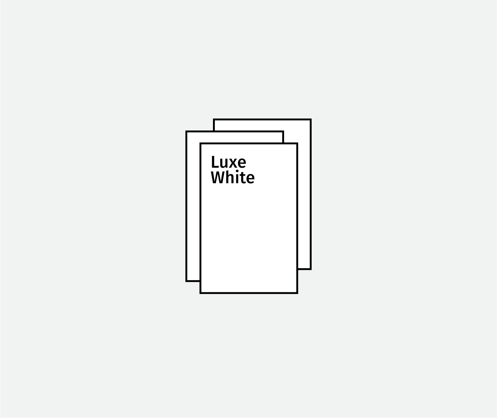 Luxe White Letterpress Naamkaartjes