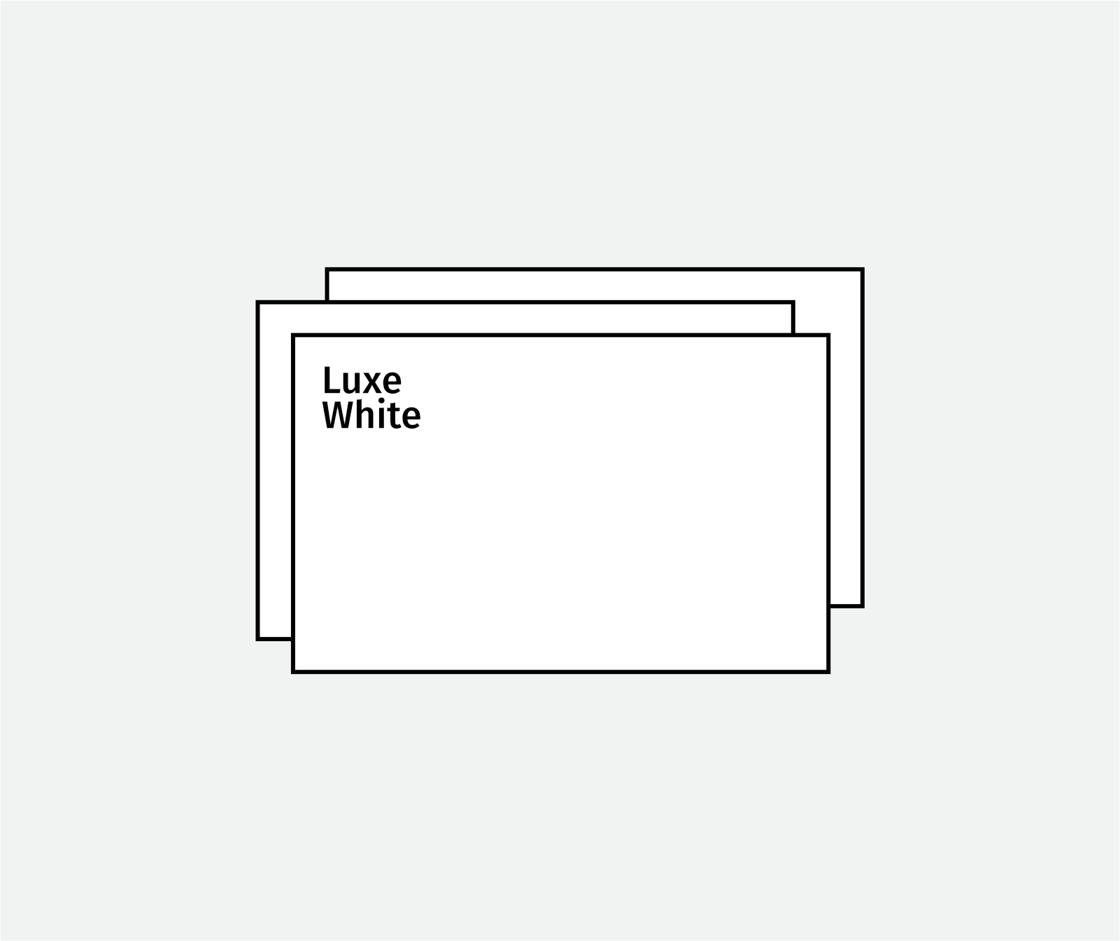Luxe White Letterpress Notecards